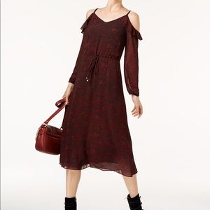 MK Animal Print Cold Shoulder Dress